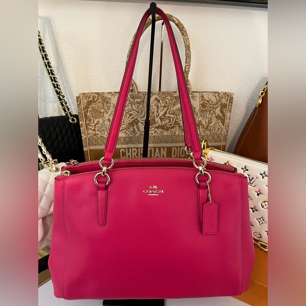 COACH - Pink Satchel Shoulder or Crossbody Multiple Compartments